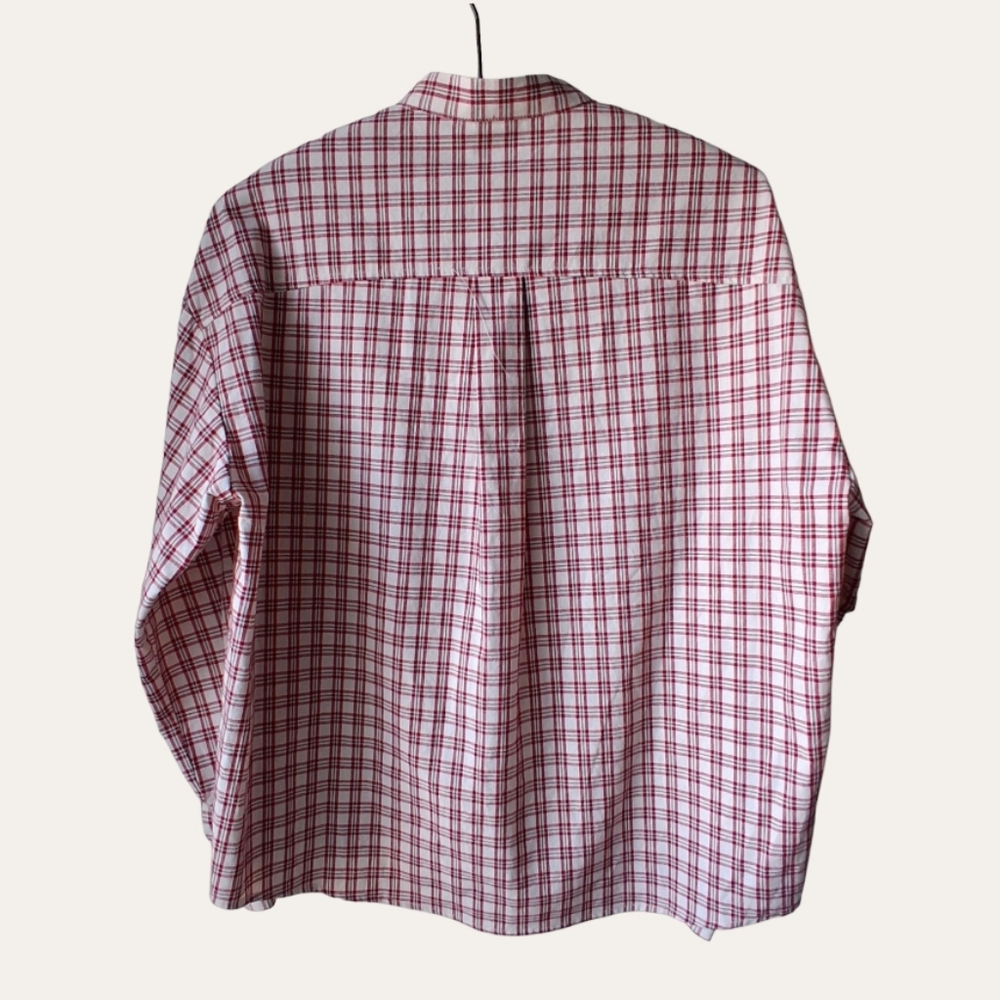 Anthropologie The Korner Plaid Check Button Up Top - Picture 4 of 13